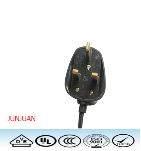 10A 250 V bs power cord britain standard ac power cord