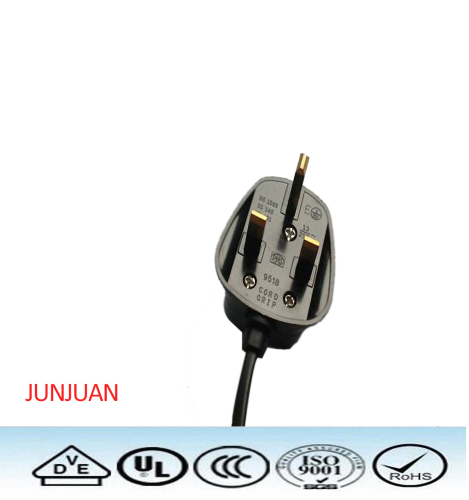 Great Britain certified electric power cord