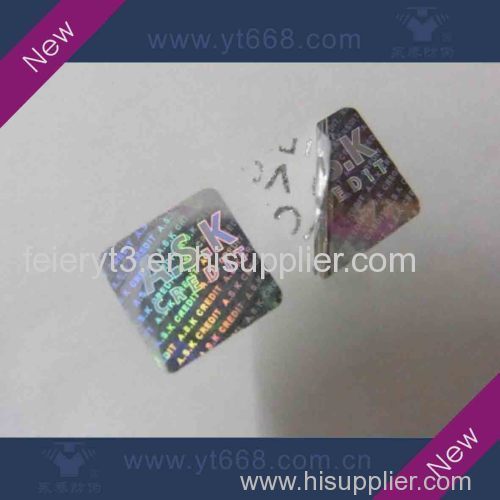 laser hologram tamper evident VOID sticker printing