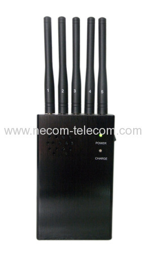 5 Band Mobile Phone Blocker & UHF Audio Jammer