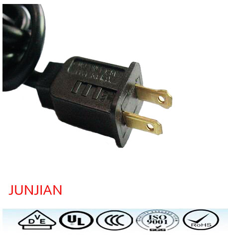 UL\cUL Two Pin Plug power cord with 5A fuse