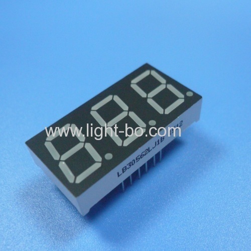 Common cathode super bright green 0.56" triple digit 7 segment led display for digital instrument panel