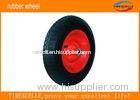 4.50 - 8 Steel 16 Inch Rubber Caster Wheels / Green Pneumatic Tire Casters