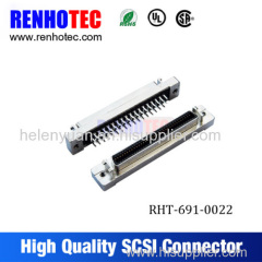 SCSI terminal board connector with 180 degree