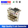 ROHS UL VGA PCB Mount 90 Degree Solder Dual in Line Ports 9 15 25 37 47 Pin DVI 2 Scart Connector