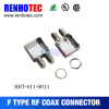 Hot Sale Dual F Femal RF Electrical Connectors for PCB Mount F Connector