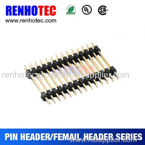 2.54mm pitch triple rows pin header in straight type PCB design