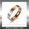 Stainless Steel Jewelry Lover Rings Titanium Steel Couple Rings GJ384