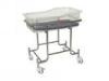 Medical Nursing Baby Bassinet Transparent Acrylic Infant Bed SS Structure