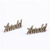 Brass Metal Letter Label For Garment