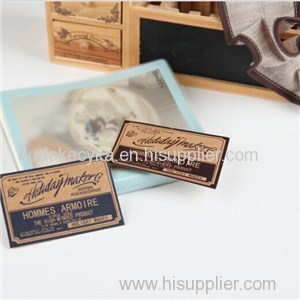 Custom Kraft Paper Leather Label For Jeans