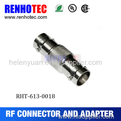 Double BNC female adapter bnc jack to bnc jack connector