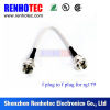 Electrical Coaxial RF Connectors for RG179 F Plug to F Plug Custom Cable Assembly