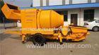 22kw Portable Concrete Pump Concrete Trailer Pump Wheel Axle Plate Spring 6 MPa