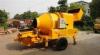 Inclined Roof Electric Concrete Mixer With Pump 380V50Hz 16 mm 2 Cable