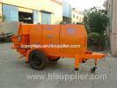 Oil Cement Pump Trailer HBT8013 Concrete Trailer Mixer Cooled Temprature By Air