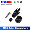 male and female MC4 solar wiring connector with 1m cable