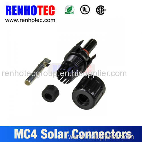 male and female MC4 solar wiring connector with 1m cable