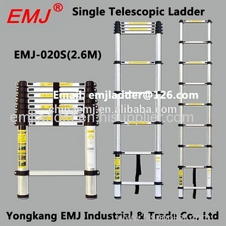 EMJ 2.6M Single Telescopic Ladder