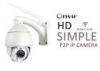 Wide Angle Waterproof PTZ Onvif Security Camera Outside 2.8mm -12mm Lens