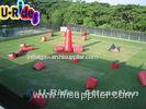 Commercial Red Paintball Airball Bunkers Security Paintball Blow Up Bunkers