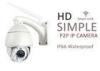 Auto Focus Speed Outdoor Wireless IP Camera 5X Optical Zoom 2.8 - 12mm Lens