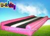 10M Long Pink Blow Up Tumble Track Flexible Portable Air Track For Tumbling