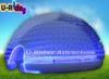 Big Transparent Camping Inflatable Bubble Tent Purple Inflatable Party Dome