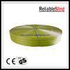 Width 75mm - 90mm Flat Eye Sling Polyester Webbing rolls 3Ton Yellow Green