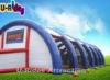 Big Blue Inflatable Paintball Field With Double Stitching 30m x15mx 6m