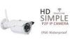 IP66 Outside P2P Wifi Home Security Cameras High Resolution With 4 Array Leds