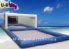 White Inflatable Volleyball Net Game 12M 6M / Seaside Inflatable Outdoor Games