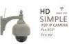 1 Megapixel PT Dome Wireless Waterproof IP Camera Wide Angle 3.6mm Lens