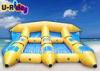 Huge Blue Inflatable Banana Boat / Professional Inflatable Toy Boats For Kids