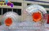 Eco - Friendly Children Inflatable Zorb Ball / Orange Water Running Ball