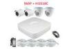 Wide Dynamic Range IP Camera POE NVR Kit Network Surveillance System