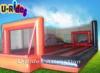 11 Meter Long Inflatable Advertising Products Orange Inflatable Football Court