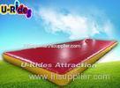 0.6mm PVC Red Trampoline tumble track 8m Flat Inflatable Air Tumble Track