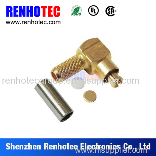 high quality rf coaxial connector right angle crimp MMCX connector