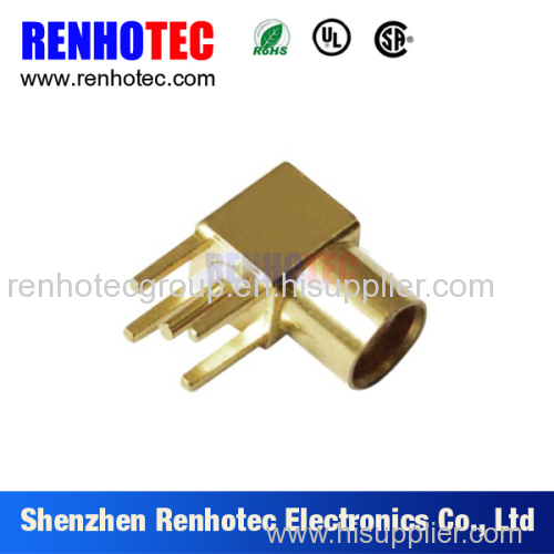 China supplier factory selling KWE gold plating mmcx connector