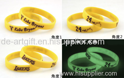 custom debossed wristband customize silicone bracelet