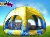 6M Yellow Portable Inflatable Swimming Pools With Dome Shade Tent Cover