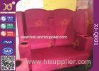 Wooden Frame Fabric Cover VIP Cinema Seating With Armrest / Home Cinema Sofa Seating