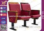 Molded Foam Low Back Stadium Theater Seating With MDF Writing Pad Spring Return