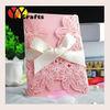 Wedding and party decoration laser cutting 3d floral lace handmade invitation cards with envelop