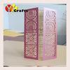 Simple laser wedding invitation card for opening ceremony glitter paper