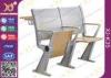 University Steel Book Holder Lecture Room Seating With Writing Desk