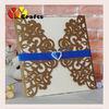 Flower Laser Cut Wedding Invitation Cards Brown Pearl Color INC043