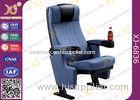 Heavy Iron Frame Cinema Hall Theatre Seating Chairs With Cup Holder
