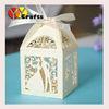 mini decorative wedding cake boxes laser cut bride and groom gift boxes chocolate packaging boxes